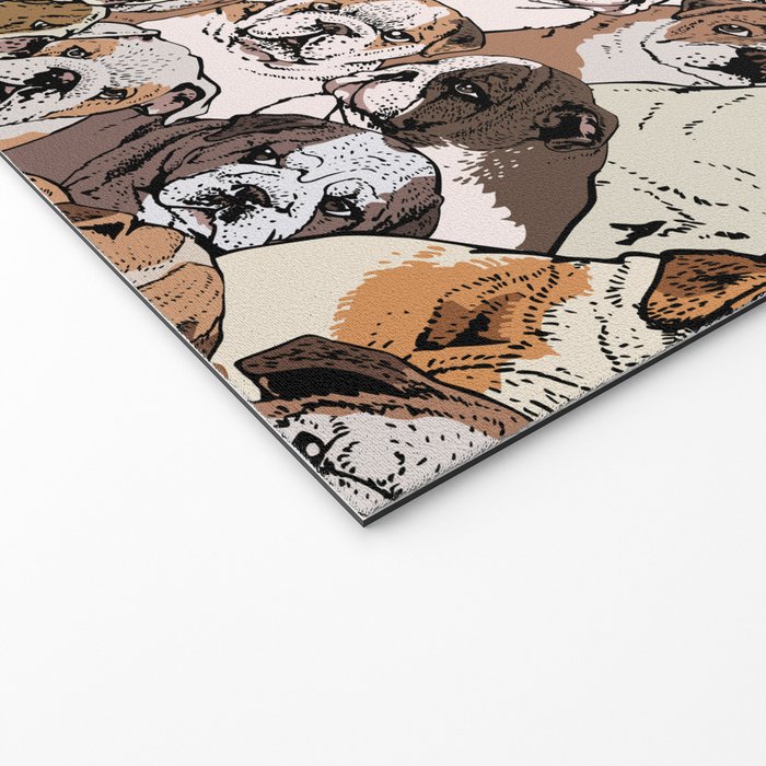 Social English Bulldog Welcome Mat Gallery Image 2