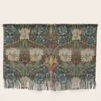 William Morris Honeysuckle and Tulip Forest Chestnut Pattern Wall Hanging Gallery Image 1