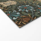 William Morris Honeysuckle and Tulip Forest Chestnut Pattern Welcome Mat Gallery Image 2