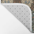 William Morris Honeysuckle and Tulip Forest Chestnut Pattern Bath Mat Gallery Image 2