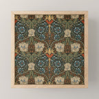 William Morris Honeysuckle and Tulip Forest Chestnut Pattern Mini Art Print Gallery Image 1