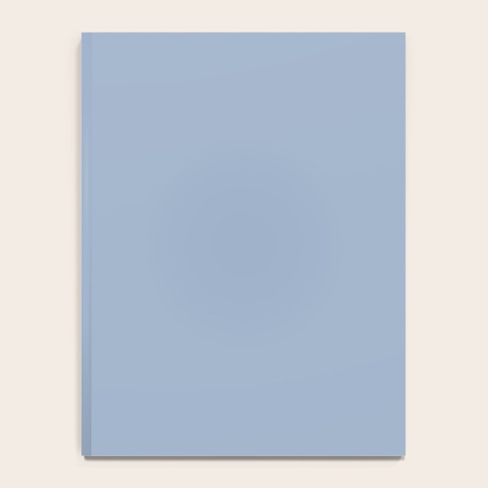 Soft Light Powder Blue Solid Color Notebook Gallery Image 4