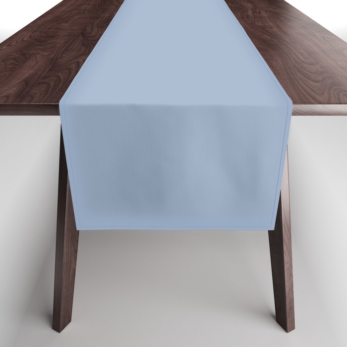 Soft Light Powder Blue Solid Color Table Runner Gallery Image 1