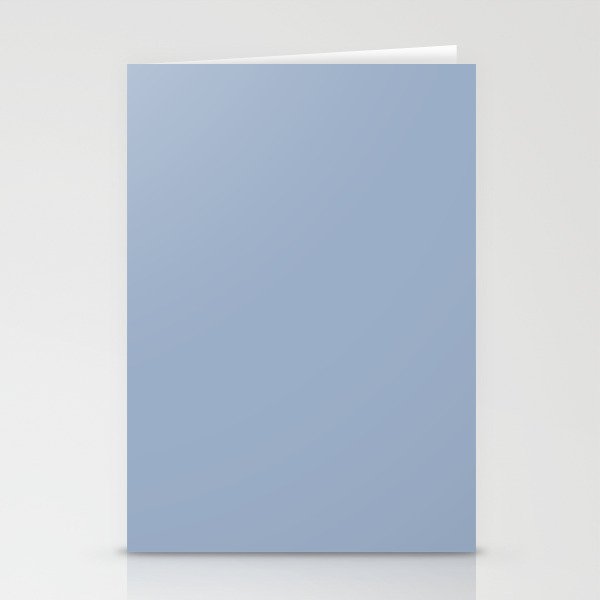 Soft Light Powder Blue Solid Color Stationery Card Gallery Image 1