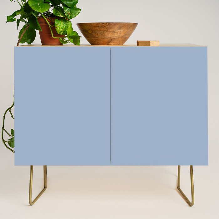 Soft Light Powder Blue Solid Color Credenza Gallery Image 1