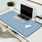 Soft Light Powder Blue Solid Color Desk Mat Gallery Image 2