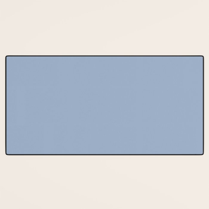 Soft Light Powder Blue Solid Color Desk Mat Gallery Image 3