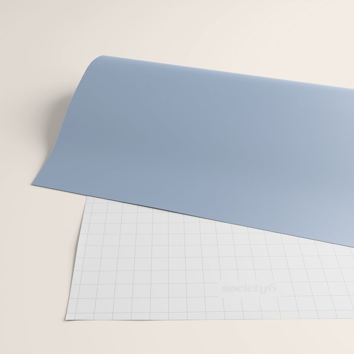 Soft Light Powder Blue Solid Color Wrapping Paper Gallery Image 2