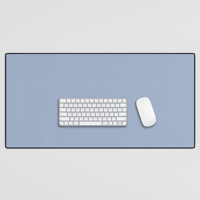 Soft Light Powder Blue Solid Color Desk Mat Gallery Image 1