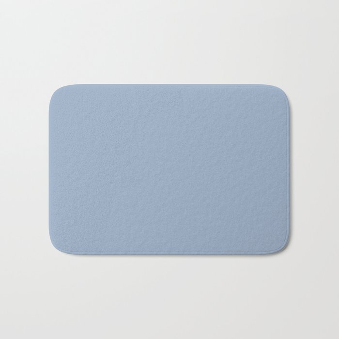 Soft Light Powder Blue Solid Color Bath Mat Gallery Image 1