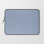 Soft Light Powder Blue Solid Color Laptop Sleeve Gallery Image 1