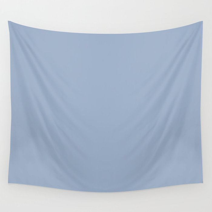 Soft Light Powder Blue Solid Color Wall Tapestry Gallery Image 4