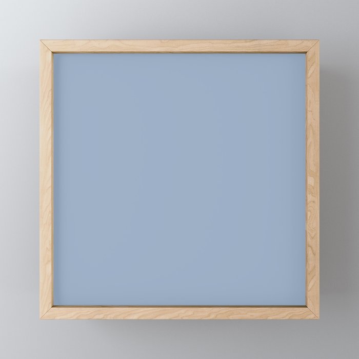 Soft Light Powder Blue Solid Color Mini Art Print Gallery Image 1