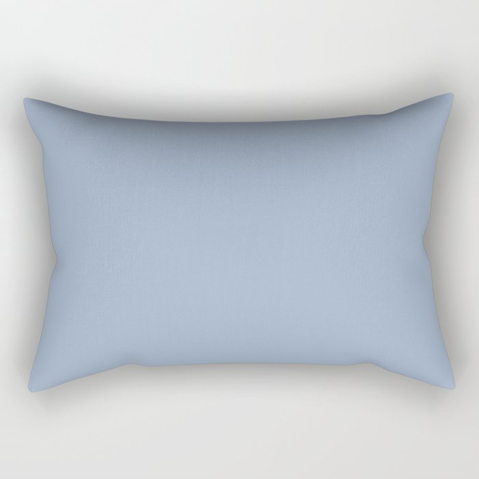 Soft Light Powder Blue Solid Color Rectangular Pillow Gallery Image 1