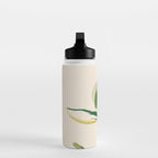 Plants In Summer Beige. Water Bottle Gallery Image 3