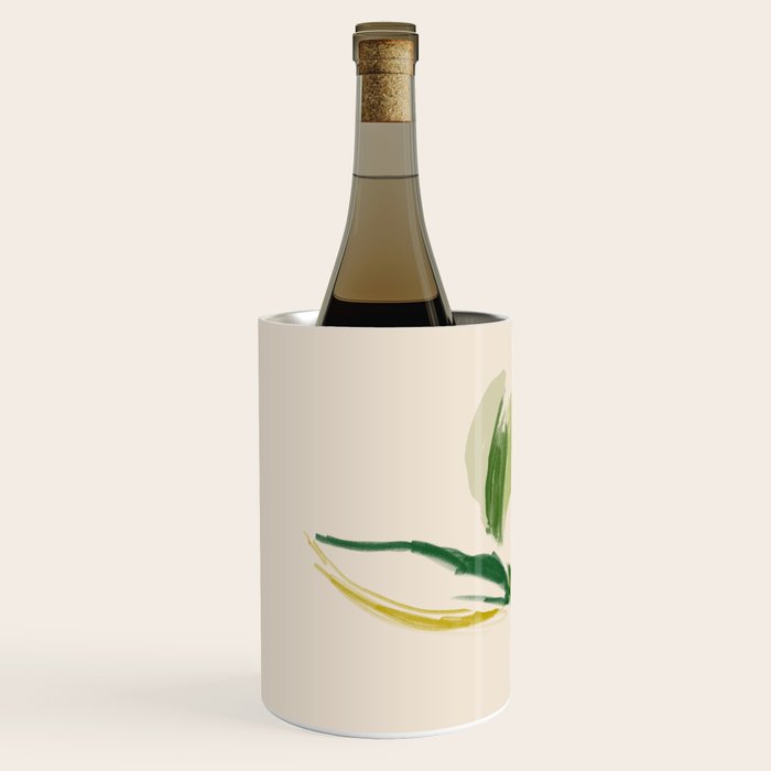 Plants In Summer Beige. Wine Chiller Gallery Image 2