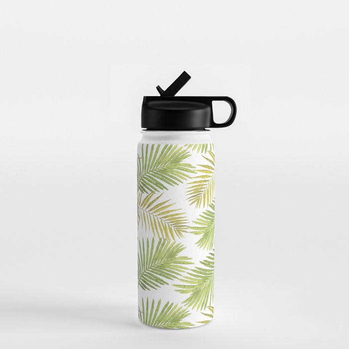 Palms on White Water Bottle Gallery Image 1