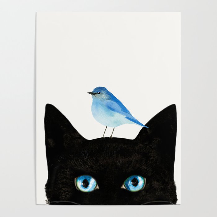 Cat and Bird Poster Gallery Image 4