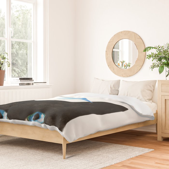Cat and Bird Duvet Cover Gallery Image 2