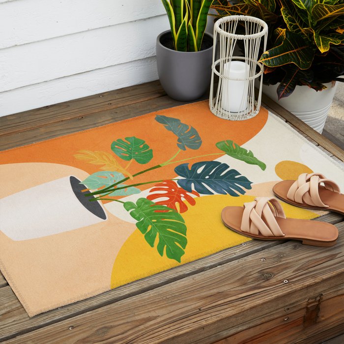 Colorful Branching Out 03 Outdoor Rug Gallery Image 2