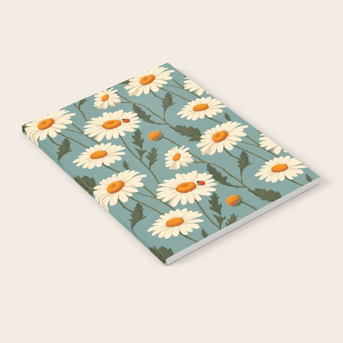 Charming Daisies with Ladybug Notebook Gallery Image 1