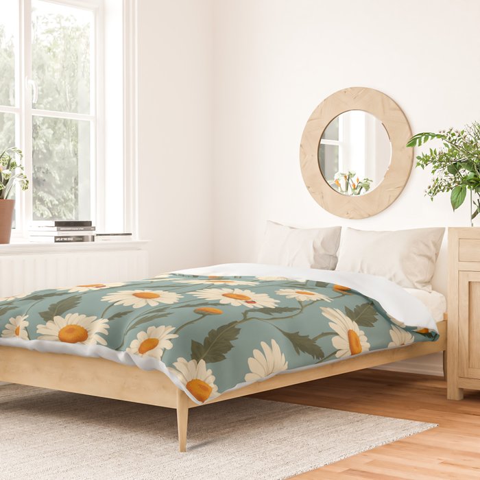 Charming Daisies with Ladybug Duvet Cover Gallery Image 2
