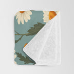 Charming Daisies with Ladybug Throw Blanket Gallery Image 3