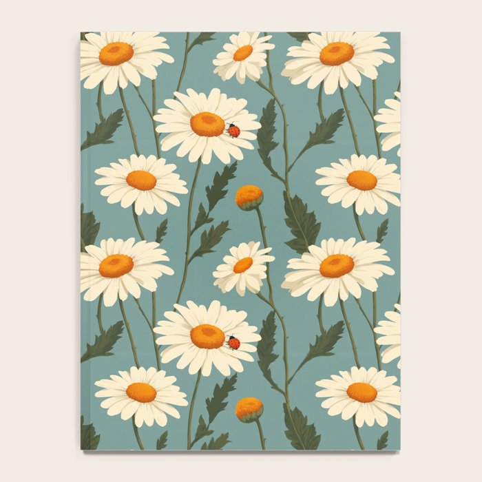 Charming Daisies with Ladybug Notebook Gallery Image 4