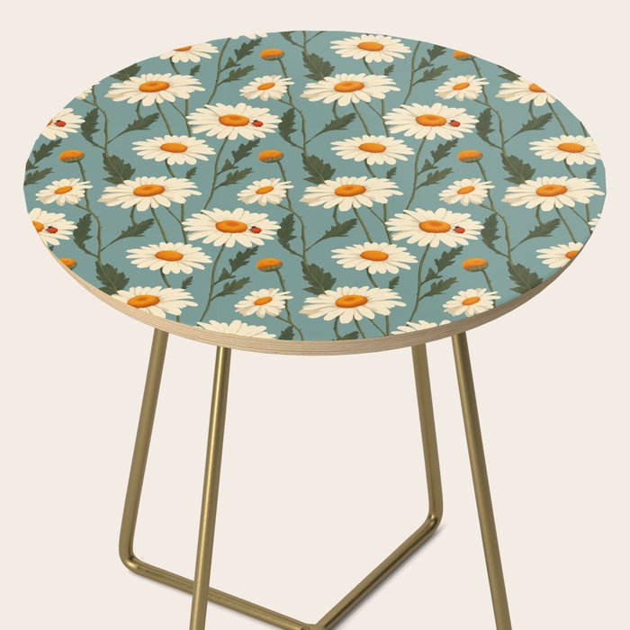 Charming Daisies with Ladybug Side Table Gallery Image 2