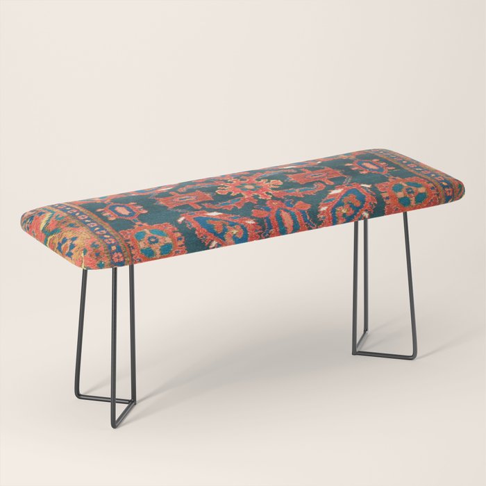 Hamadan West Persian Rug Print Bench Gallery Image 1