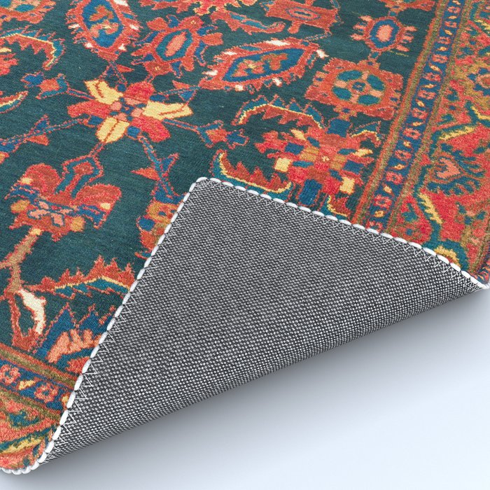 Hamadan West Persian Rug Print Rug Gallery Image 4