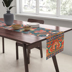 Hamadan West Persian Rug Print Table Runner Gallery Image 2