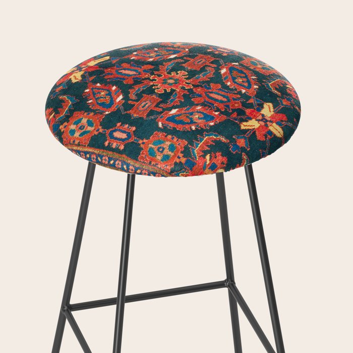 Hamadan West Persian Rug Print Stool Gallery Image 2