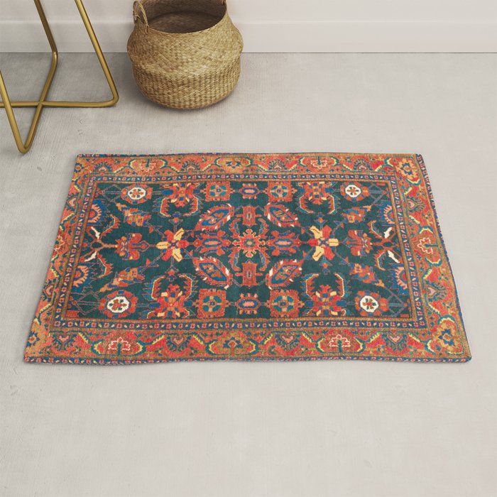 Hamadan West Persian Rug Print Rug Gallery Image 1
