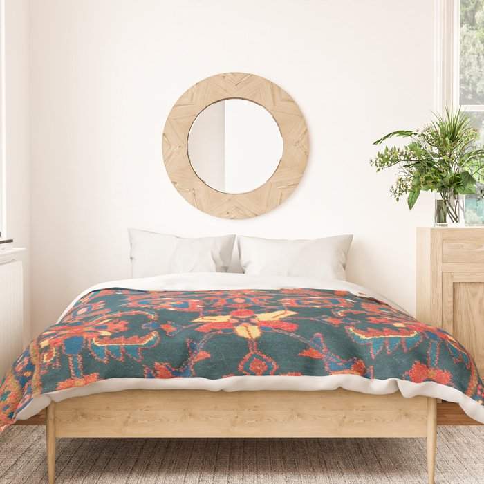 Hamadan West Persian Rug Print Duvet Cover Gallery Image 3