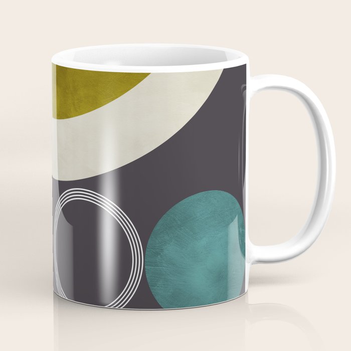 mid century bauhaus geometry abstract 2020 3 Coffee Mug Gallery Image 1