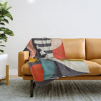 mid century bauhaus geometry abstract 2020 3 Throw Blanket Gallery Image 1