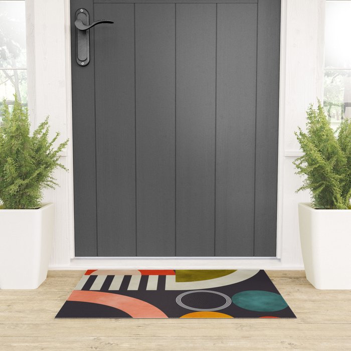 mid century bauhaus geometry abstract 2020 3 Welcome Mat Gallery Image 3