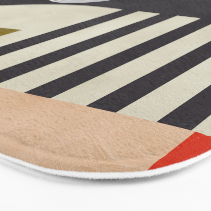 mid century bauhaus geometry abstract 2020 3 Bath Mat Gallery Image 3