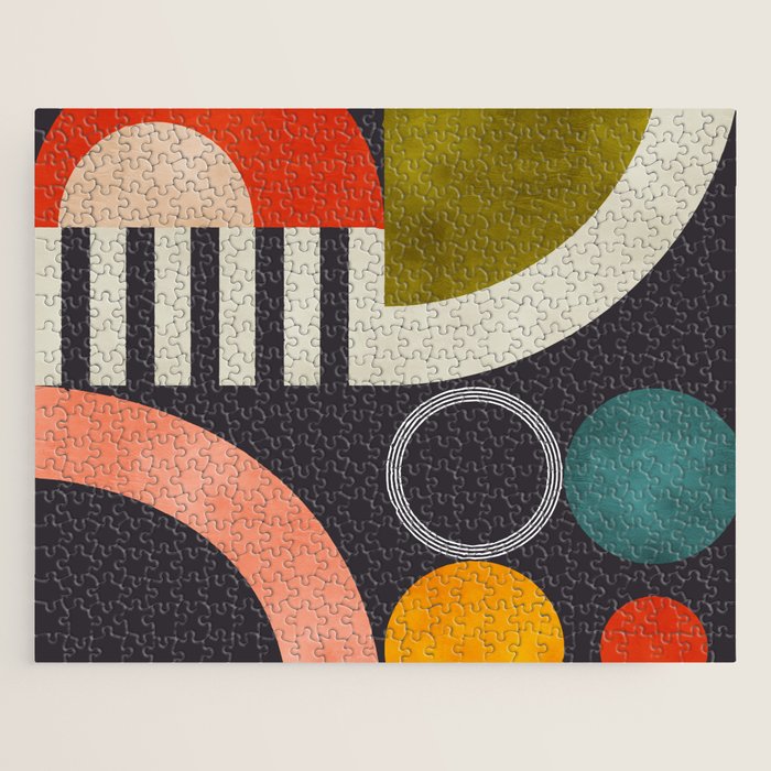 mid century bauhaus geometry abstract 2020 3 Jigsaw Puzzle Gallery Image 1