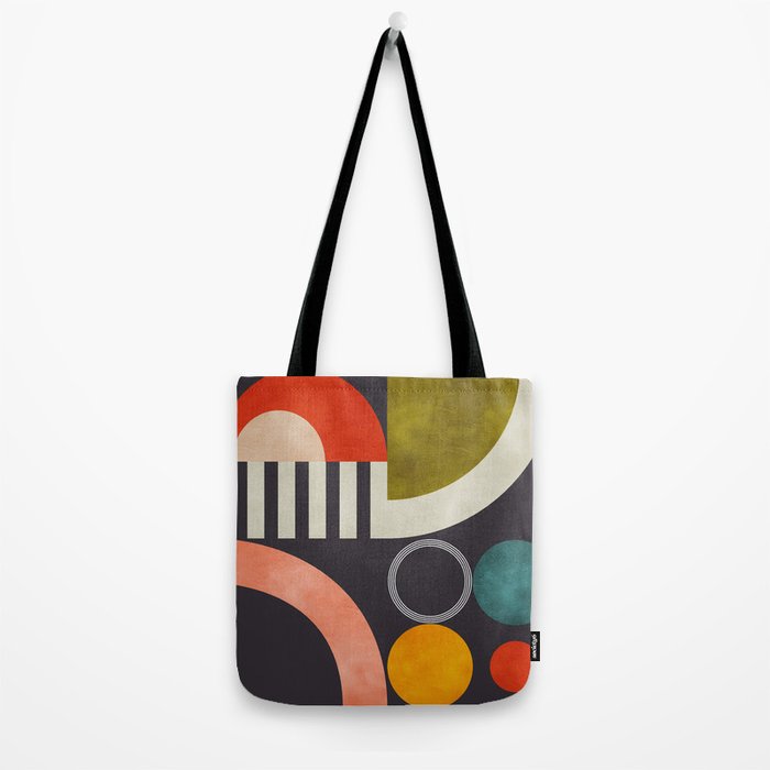 mid century bauhaus geometry abstract 2020 3 Tote Bag Gallery Image 2