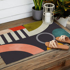 mid century bauhaus geometry abstract 2020 3 Outdoor Rug Gallery Image 2