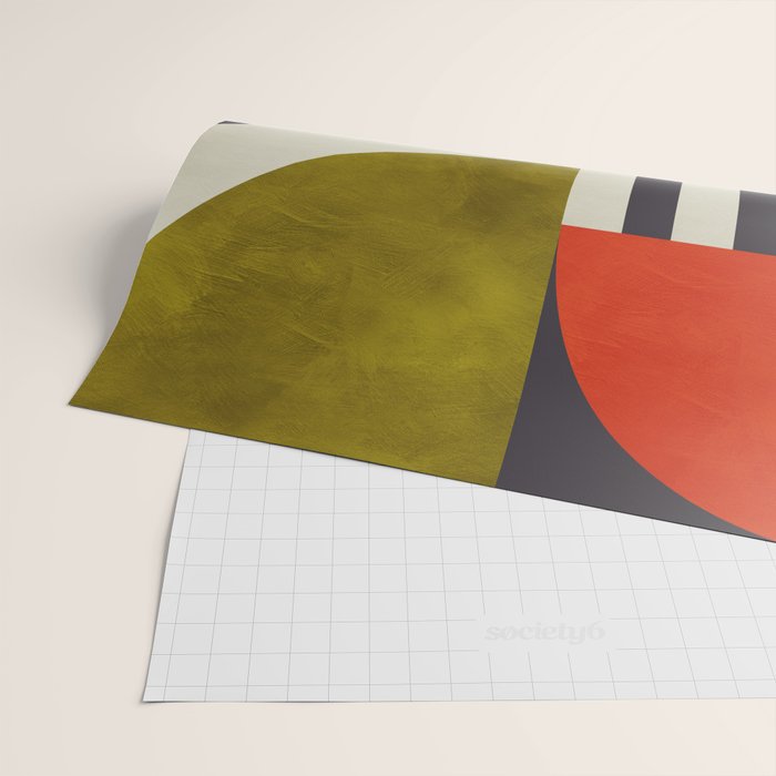 mid century bauhaus geometry abstract 2020 3 Wrapping Paper Gallery Image 2