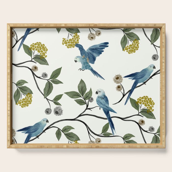 Spix Macaws Serving Tray Gallery Image 1