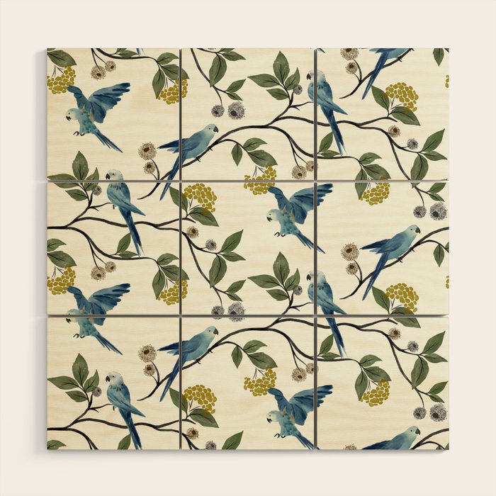 Spix Macaws Wood Wall Art Gallery Image 1