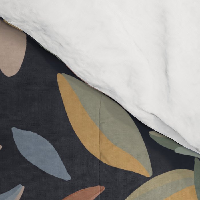 Hand Painted Floral Garden Night Comforter Gallery Image 4