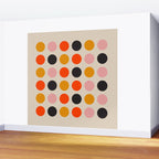 Retro Bauhaus Dots | 70s European Pattern Wall Mural Gallery Image 2