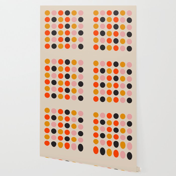 Retro Bauhaus Dots | 70s European Pattern Wallpaper Gallery Image 2