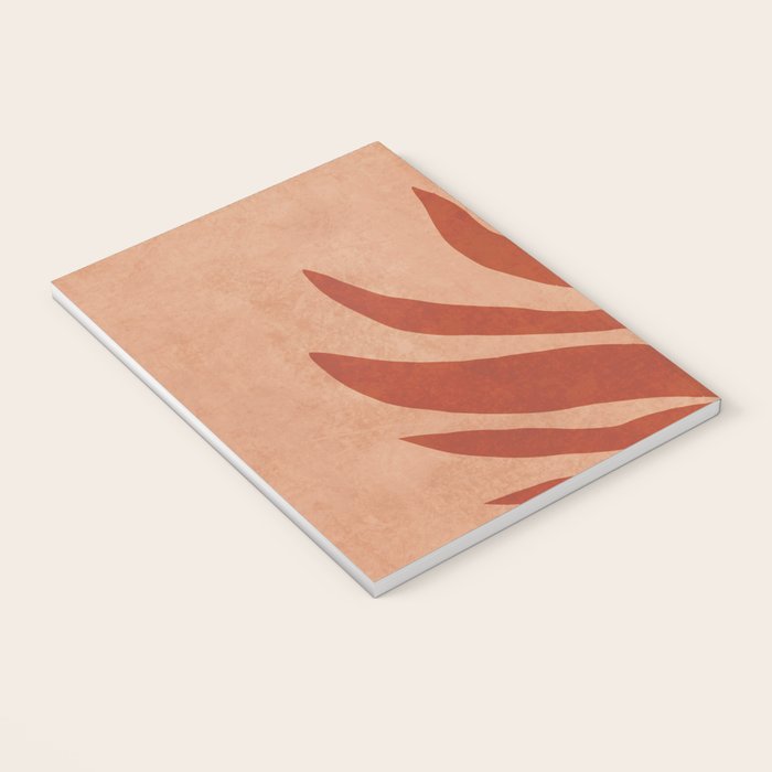 Maximalist wildflower in clay orange Notebook Gallery Image 3