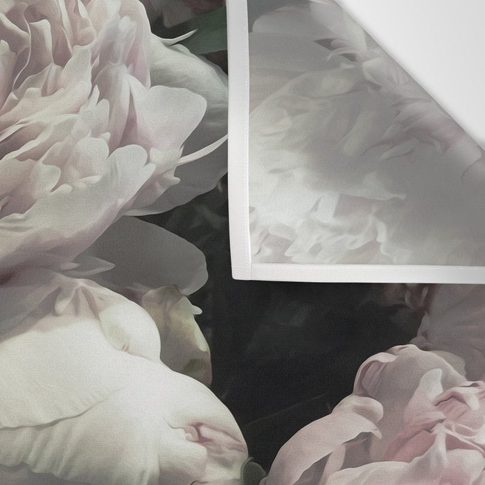 Peonies pale pink and white floral bunch Wall Tapestry Gallery Image 3